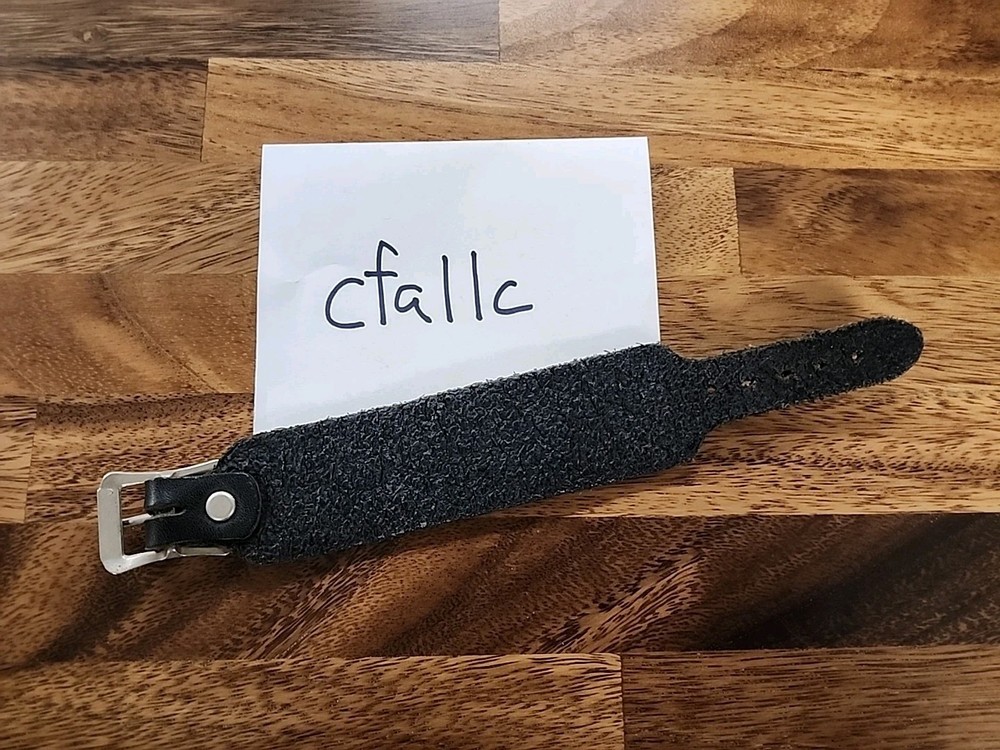 Volcom Leather Bracelet Black 90s