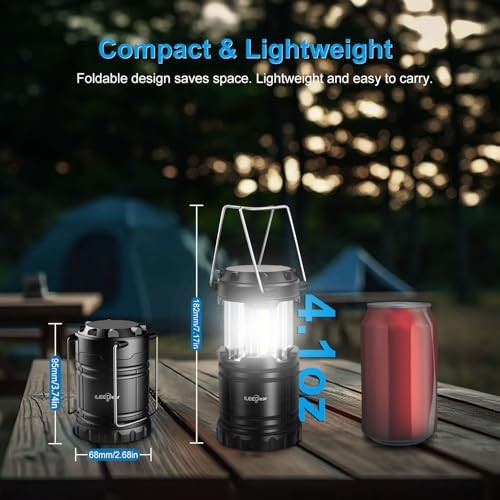LED Camping Lantern, Battery Operated Lights, Adjustable Brightness 4 Modern
