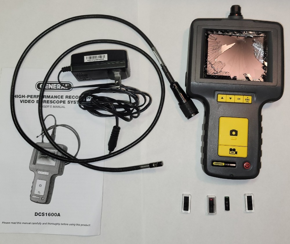 General DCS1600A high performance Record Video Borescope System As-Is For Parts