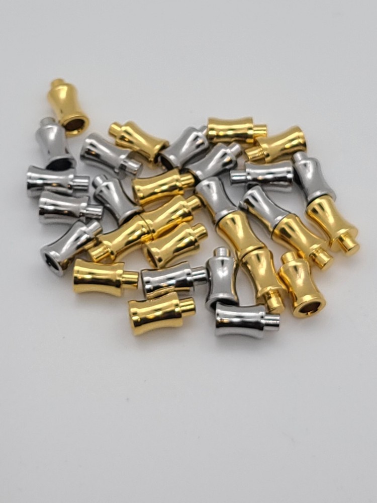 Metal Gold/Silver Tone Checker Pcs