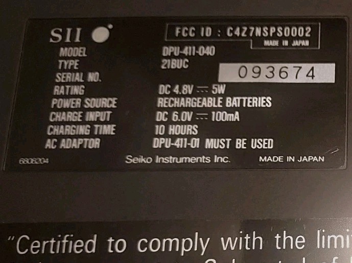 TTC PR-40A PORTABLE THERMAL PRINTER