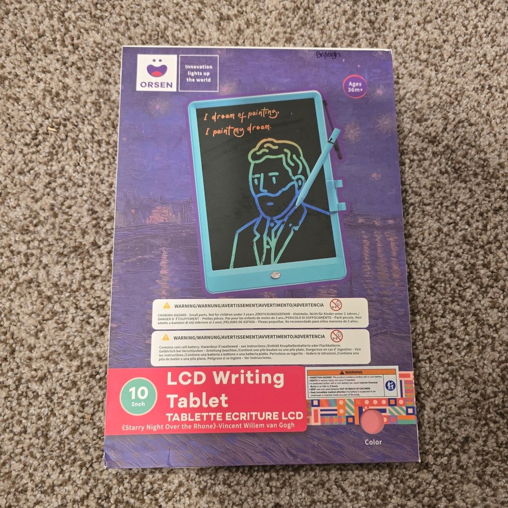 NEW NIB 10" Pink LCD Drawing Tablet