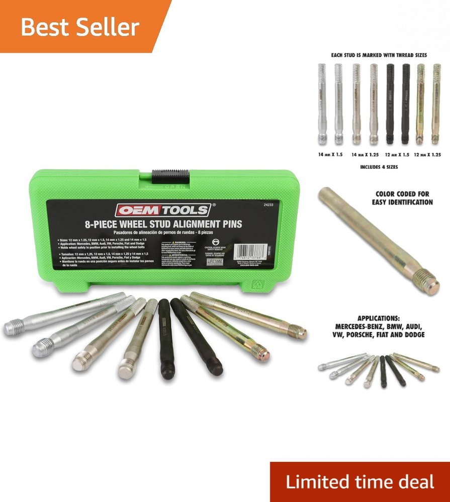 Versatile Wheel Alignment Tool Set - Color-Coded Safety for Quick Installations