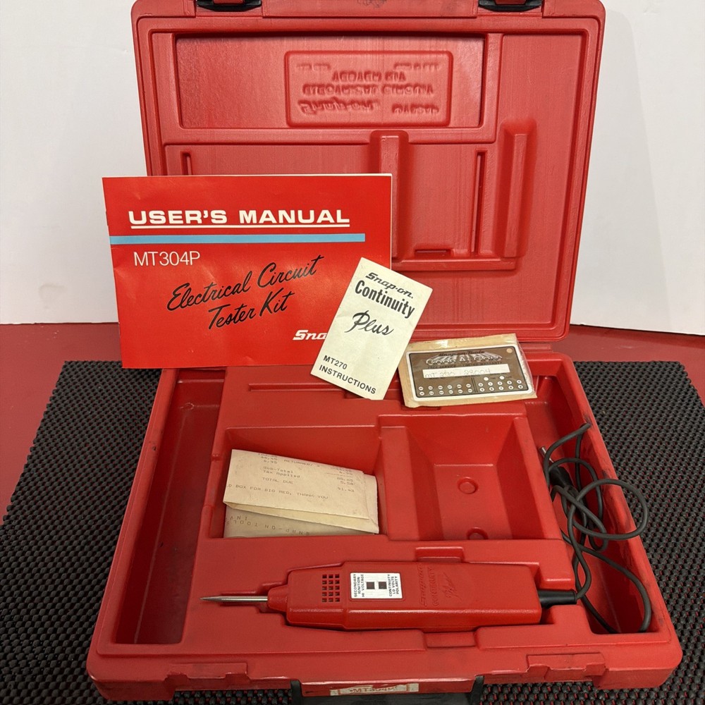 Snap On Tools Electrical Circuit Tester Kit Continuity Plus Tester MT270 READ!