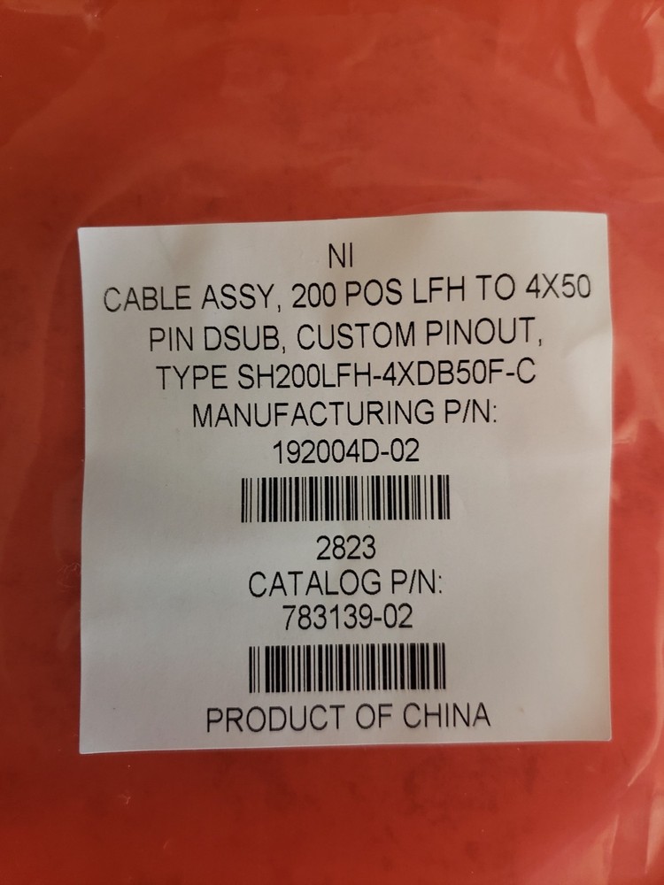 National Instruments SH200LFH-4XDB50F-C Cable 2M EB1363