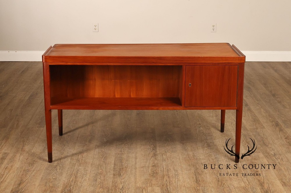 Danish Modern Teak Executive Writing Desk