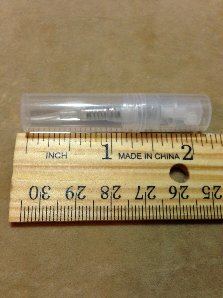 5 Micro Mini Perfume Atomizers 2 ml Plastic Spray Bottles BPA free PPL