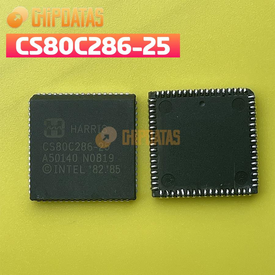 1PCS New  CS80C286-25 PLCC-68 25Mhz 16Bit 286 Type Microprocessor-CPU