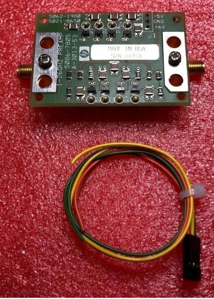 KEYSIGHT/HP/AGILENT 5086-7805 WIDEBAND AMPLIFIER 0.7-26.5Mhz GAIN 35DB TESTED