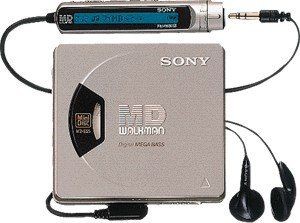 Sony MZ-E55 Silver Portable MD Player MDLP Compatible MD Playback Only