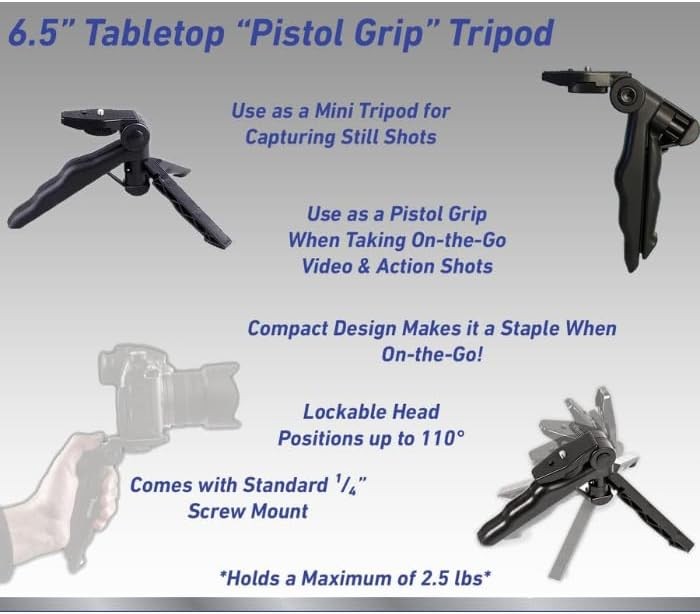 Smartphone Vlogging Kit for iPhone/Android w/ Light+Microphone+Tripod+Holder