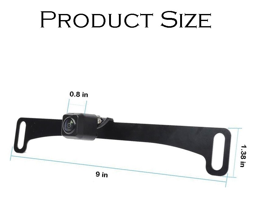 Rear & Front View License Plate Backup Camera for Sony Universal Car