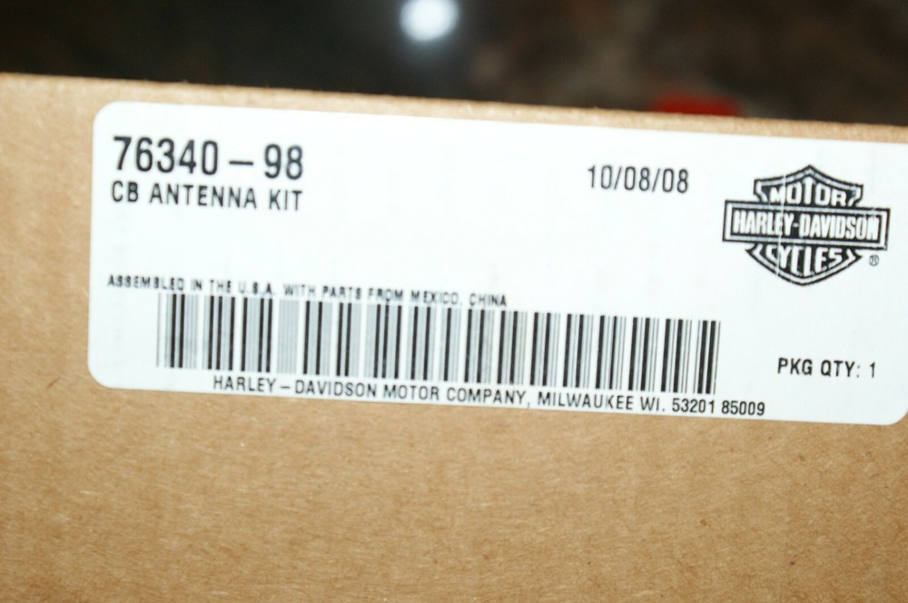 NOS Harley Davidson 76340-98 CB Antenna Kit