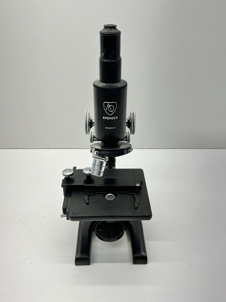 American Optical Spencer Microscope Vintage AO 1 Objectives Unknown Year