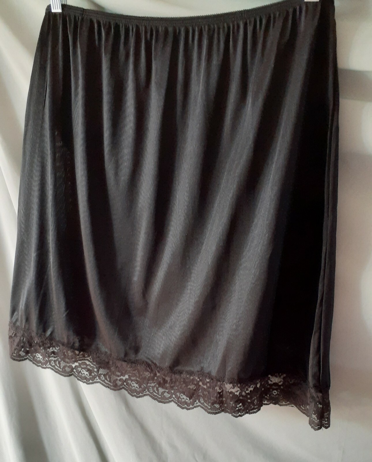 WONDERMAID Black Half Slip 20" Long Plus 3X 36 to 46" WAIST
