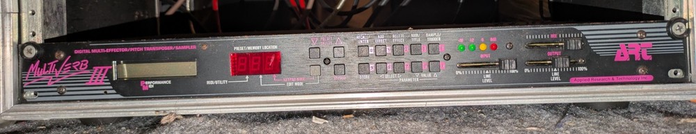 Art Multiverb III rack effects unit with user guide 1990 classic delay, chorus..