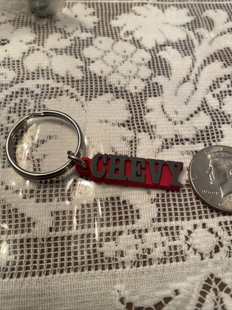 Vintage NOS Chevy Metal Key Ring