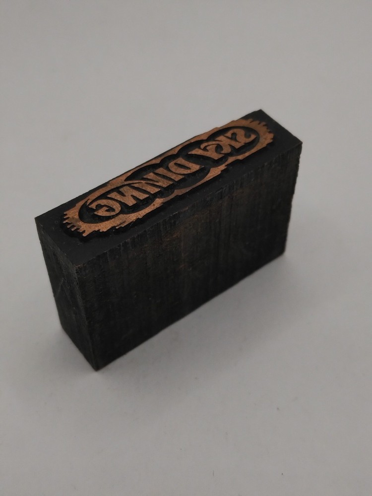 Printing Letterpress Printers Block Sky Diving