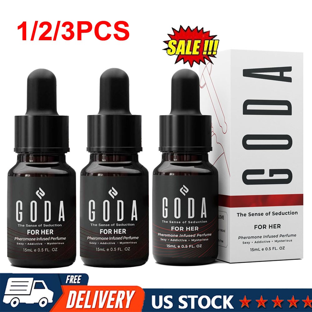 1~3PCS GODA For Her Pheromone Perfume for Women Long-Lasting Jasmine & Rose 15ml