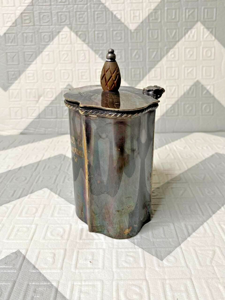 1960's Tea Caddy / Cigarette Box IFS Israel Freeman and Sons Italy Silverplate