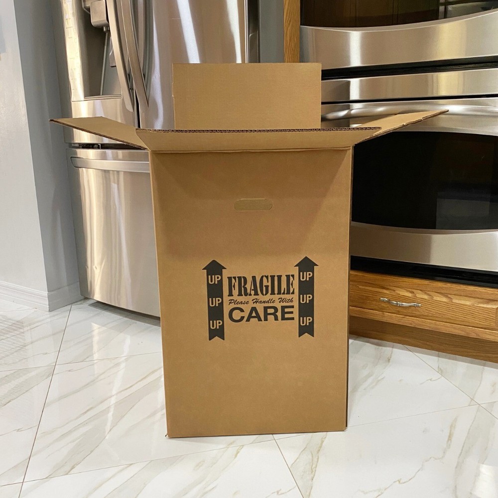UBMOVE Kitchen Moving Boxes (4 Pack) Double Wall 18x18x28" Heavy Duty Boxes