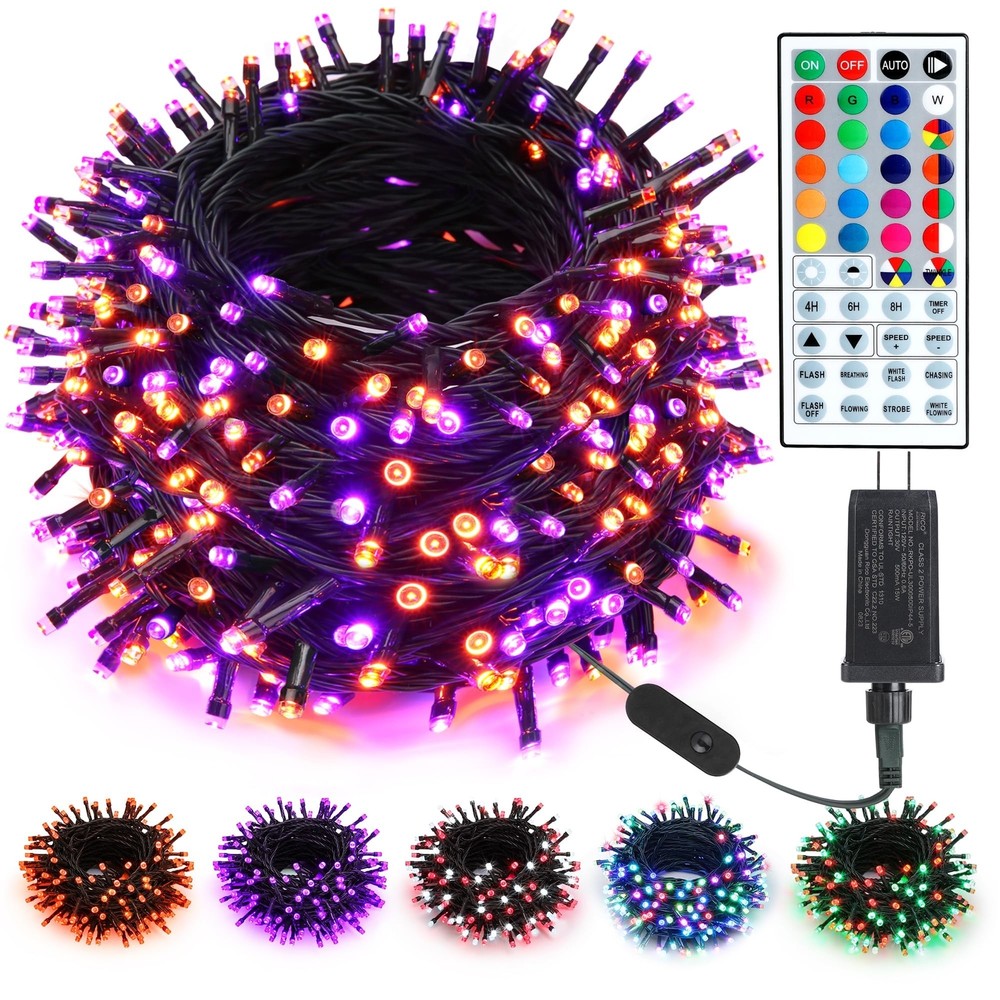 Brizled Color Changing LED Christmas Lights, 33ft 100 Lights String with Remo...