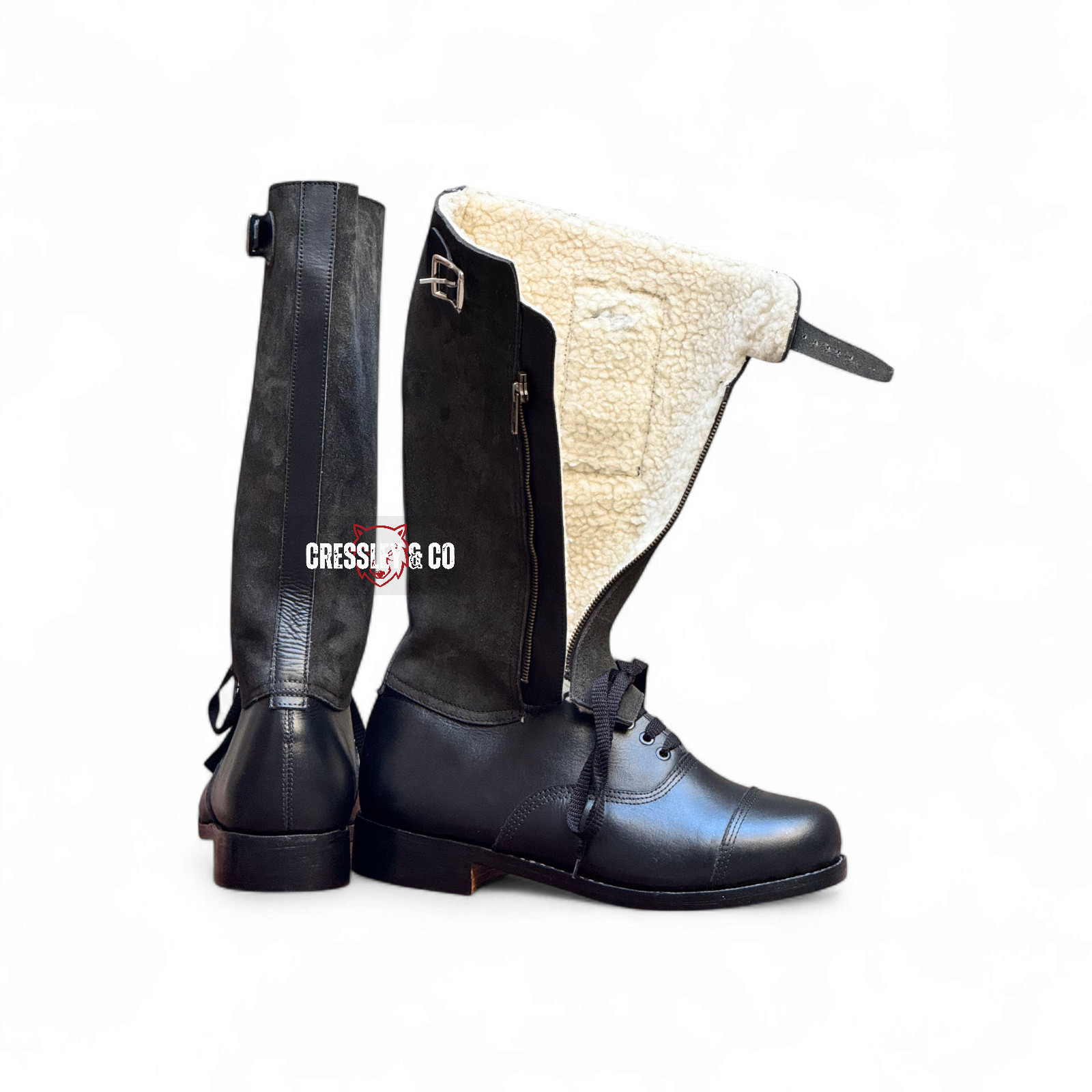 WW2 RAF 1943 Pattern Flying Boots – Reproduction by CressleyCo, Made To Size