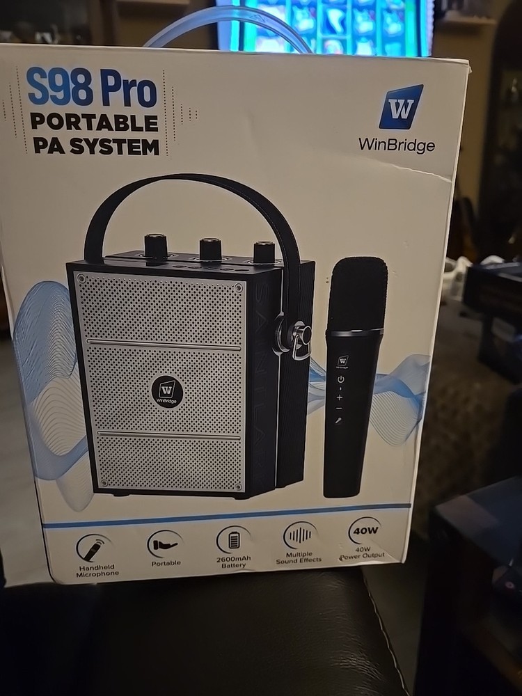 Wireless Voice Amplifier with Handheld Microphone, Portable Bluetooth Speaker