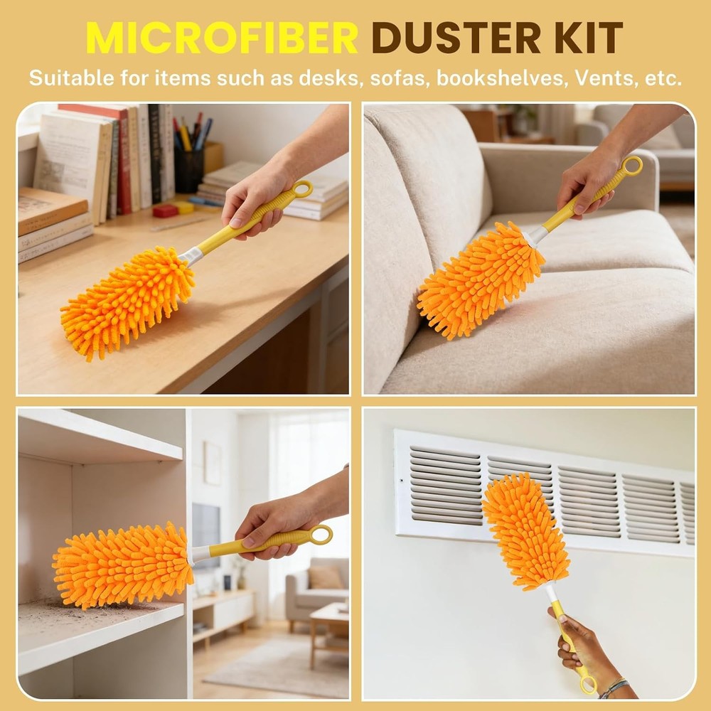 Microfiber Duster Refills for Swiffer Compatible Small Cleaning Tools