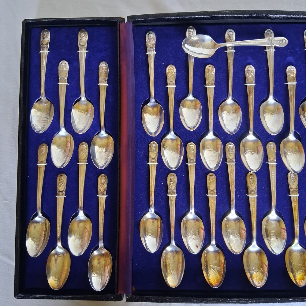 Vintage Presidents Commemorative Spoon Collection Wm Rogers Silver Plate 34+1