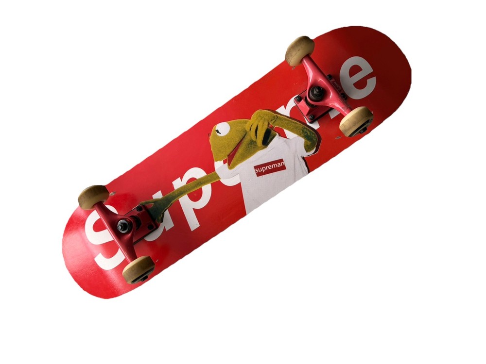 EX Kermit Skateboard frog supreman
