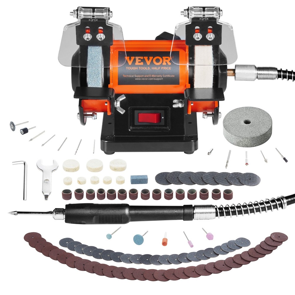 Jewelry Polisher Buffer Brushless Adjustable Speed Multi-purpose Bench Grinder
