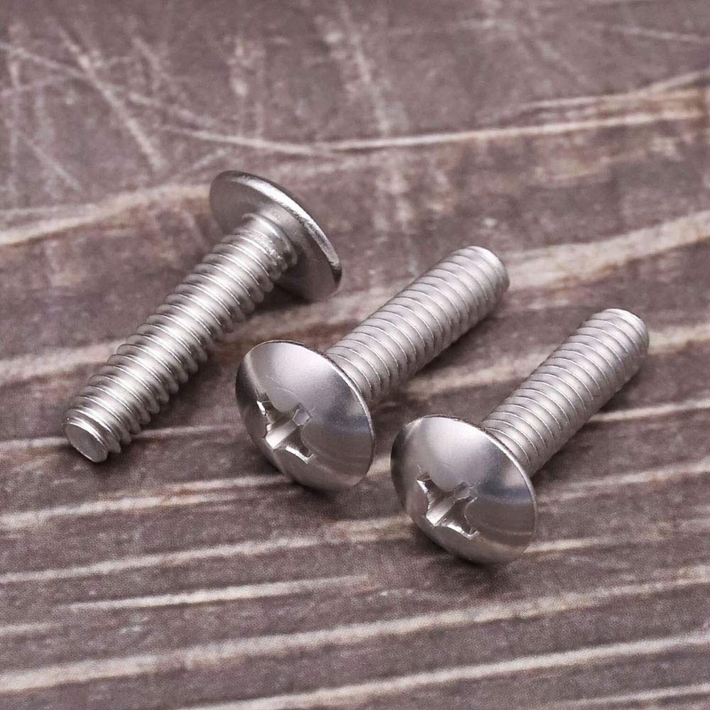 5/16-18 x 1" Truss Head Machine Screws, Phillips Drive, Fully Machine Thread,...