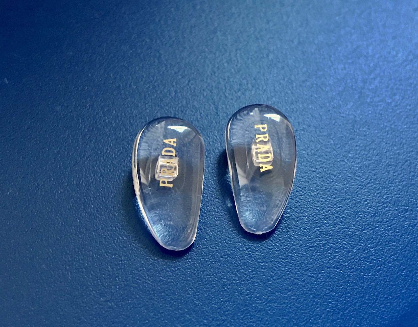 Replacement Screw-in Nose Pads for PRADA Eyeglasses/Sunglasses W/ Screws Gold