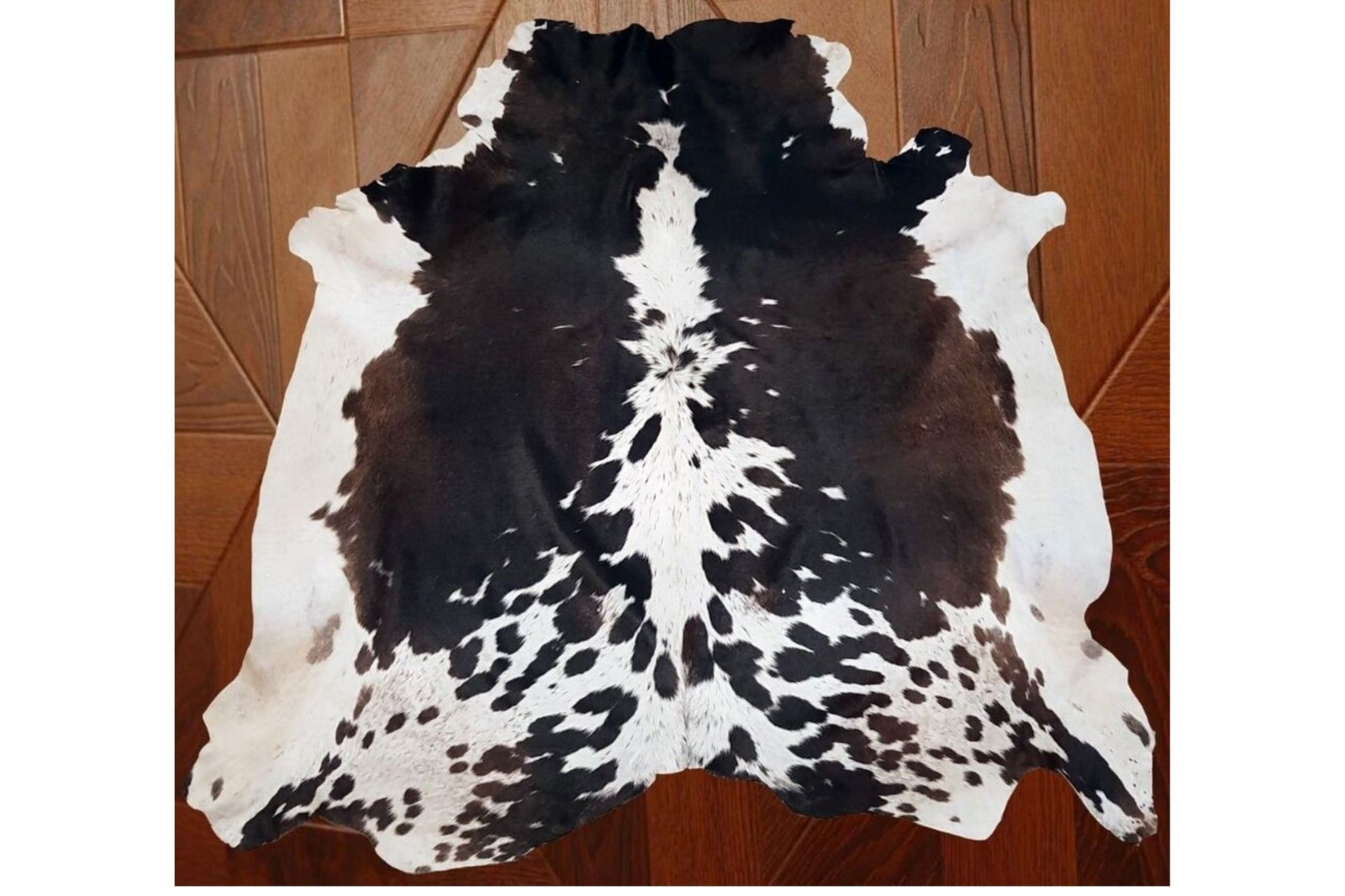 NEW LARGE 100% COWHIDE LEATHER RUGS TRICOLOR COW HIDE SKIN CARPET AREA