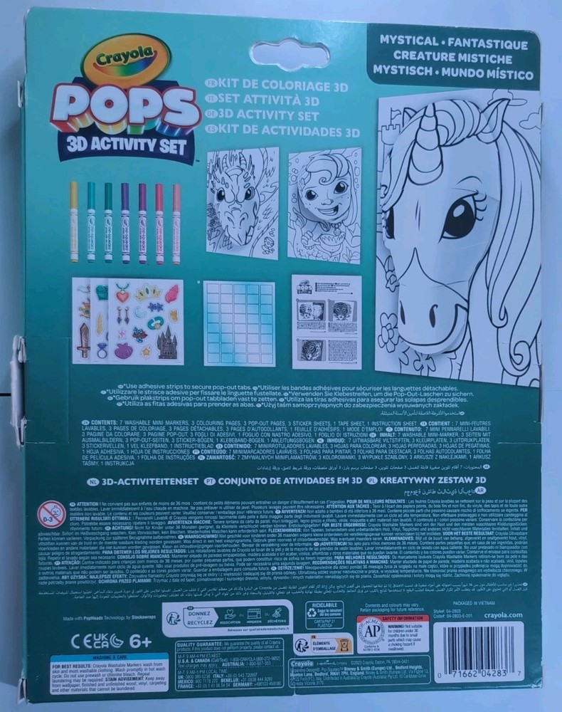 Crayola Colour Pops 3D Activity Set ' Mystical'
