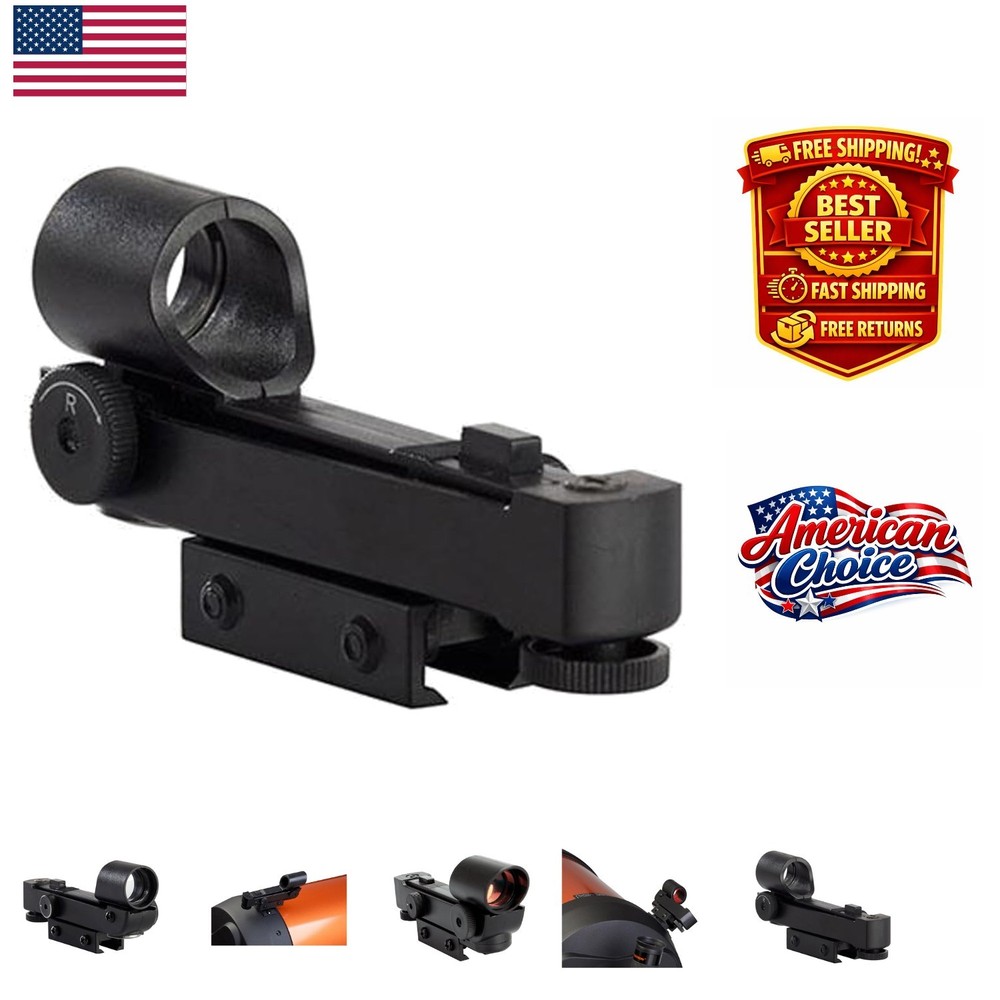 Compact StarPointer Finderscope - Adjustable Red Dot for Telescopes & Binoculars