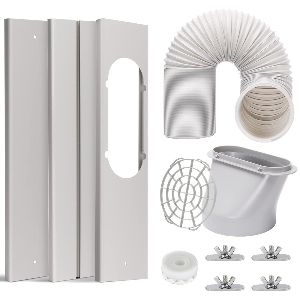 Air Conditioner Window Vent Kit Universal Adjustable Window Kit with 5.9â€ D...