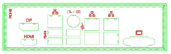 ORIGINAL Supermicro I/O SHIELD FOR X9SCAA