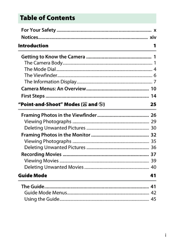 Nikon D3300 — User Reference Manual Guide — 1/2 Size, 5.5" x 8.5" Small Compact