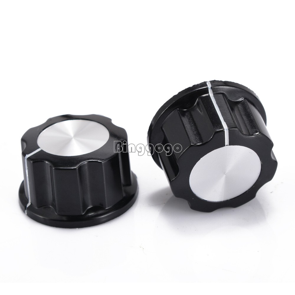 5PCS Adjustable 16mm Top 6mm Shaft Insert Turn Dia Potentiometer Rotary Knobs