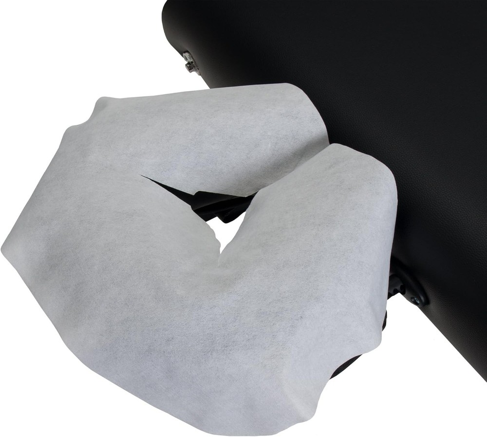 Disposable Face Cradle Covers 100 Pack Massage Table Headrest Covers Soft