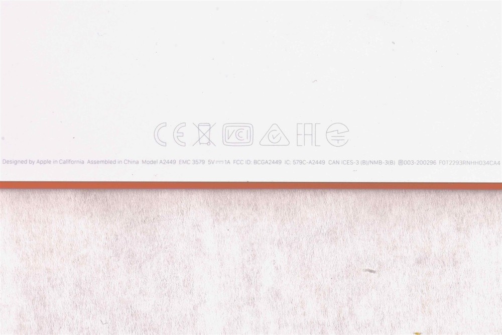 Orange Apple Magic Keyboard W/Touch ID || Compact Layout No 10 Key ||