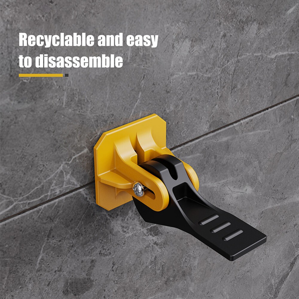 50-200X Tile Leveling System Kit Reusable Tile Spacer Wall Floor Clips tool Kit