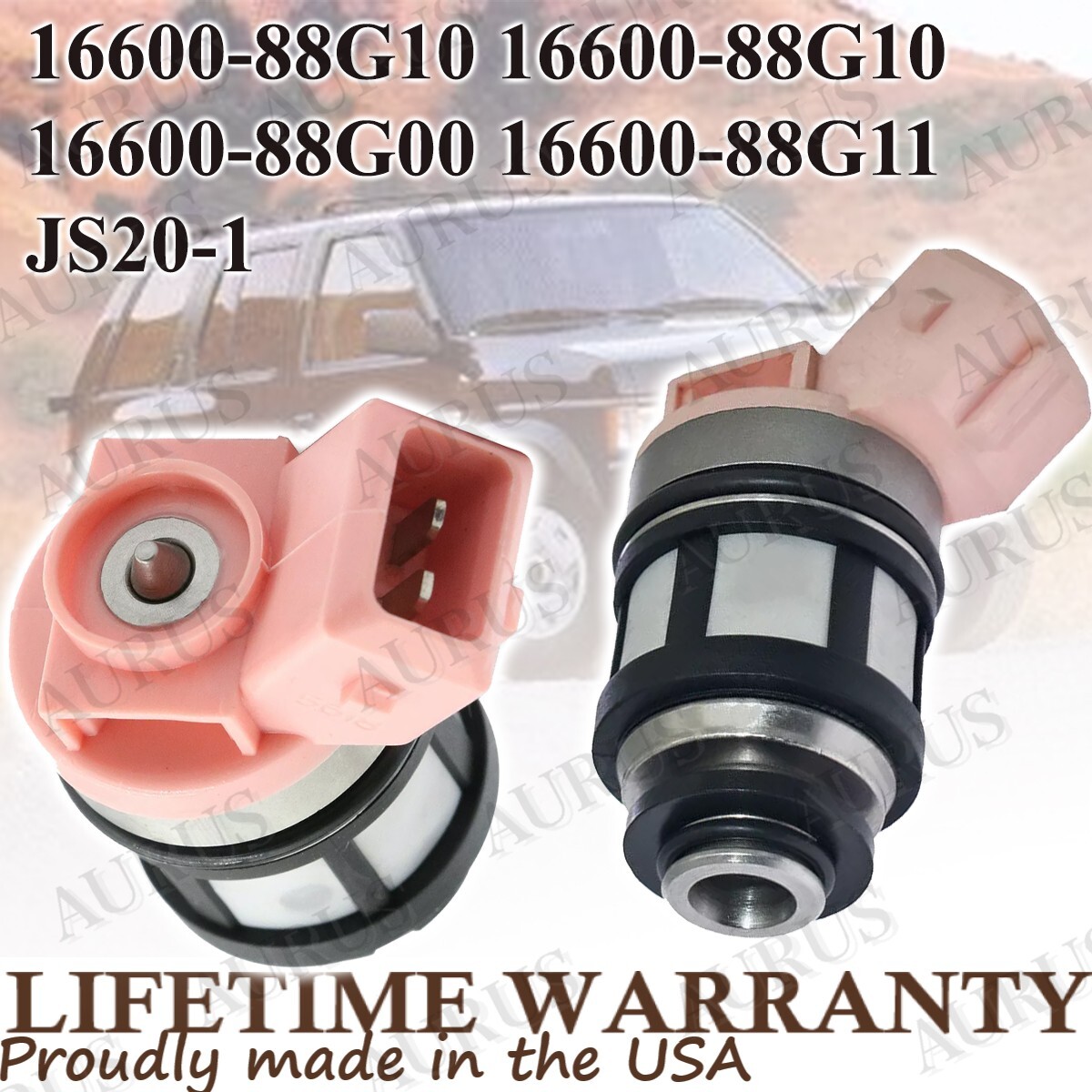 6 OEM AURUS NEW Fuel Injector for 1990-1995 Nissan D21 Quest Mercury 3.0L JS20-1