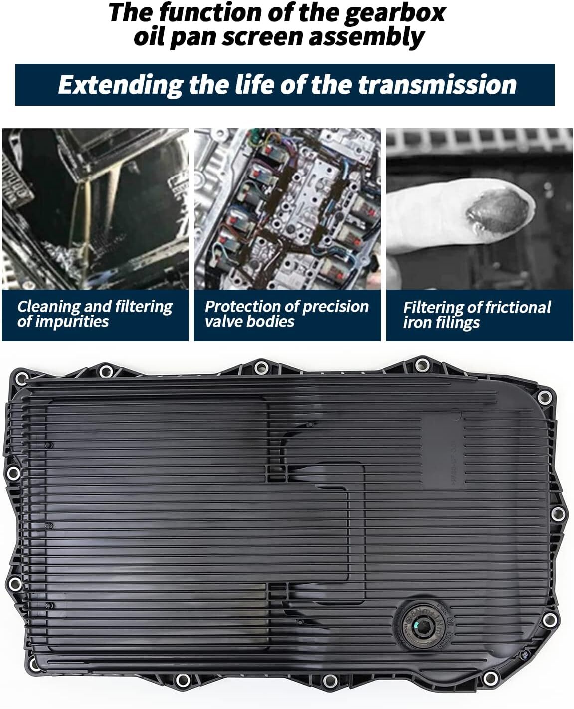 New Automatic Transmission Oil Pan & Filter & Gasket & Bolt Kit For 8 Speed BMW
