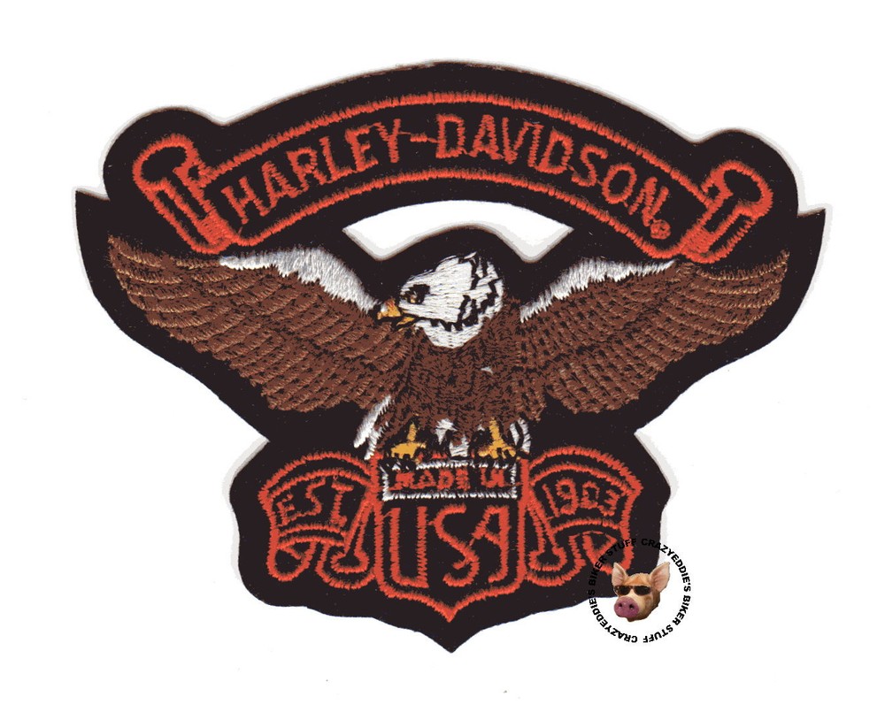 Authentic Harley Davidson Vintage Eagle Patch Established 1903 Made in the USA