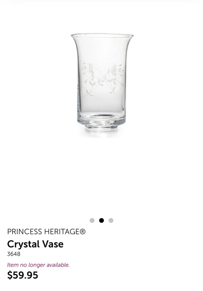 PRINCESS HERITAGE® Crystal Vase 3648