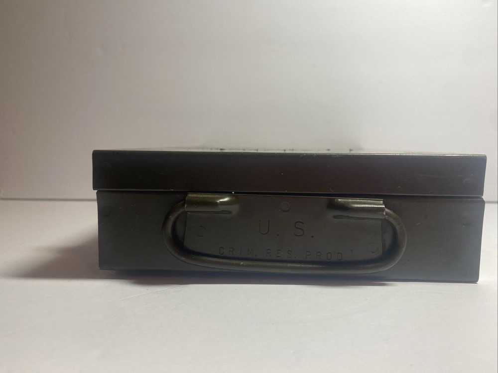 US WWII Crim. Res. PROD Metal Box Military Box