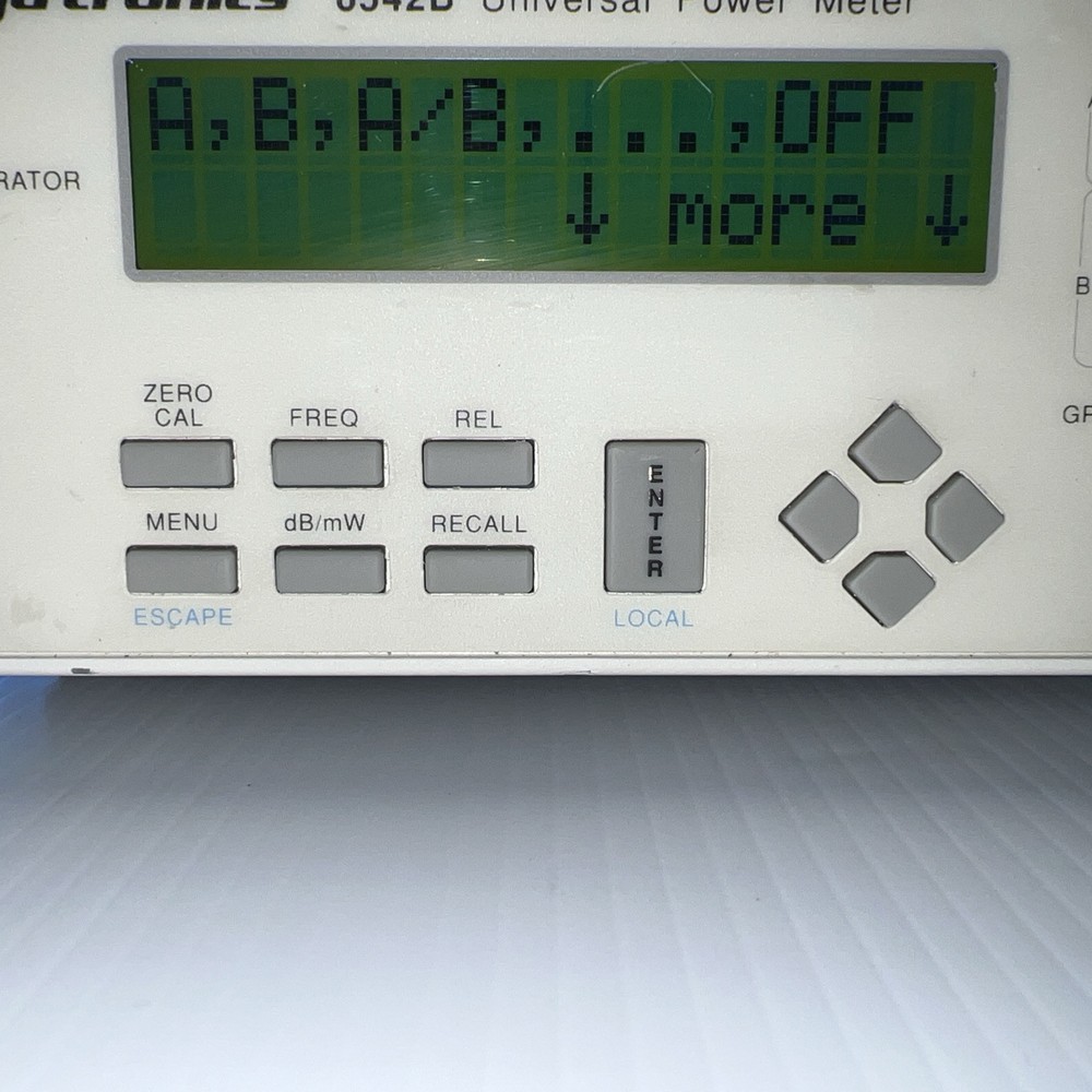 GIGATRONICS 8542B UNIVERSAL RF POWER METER - Version 3.27 Options 02/04